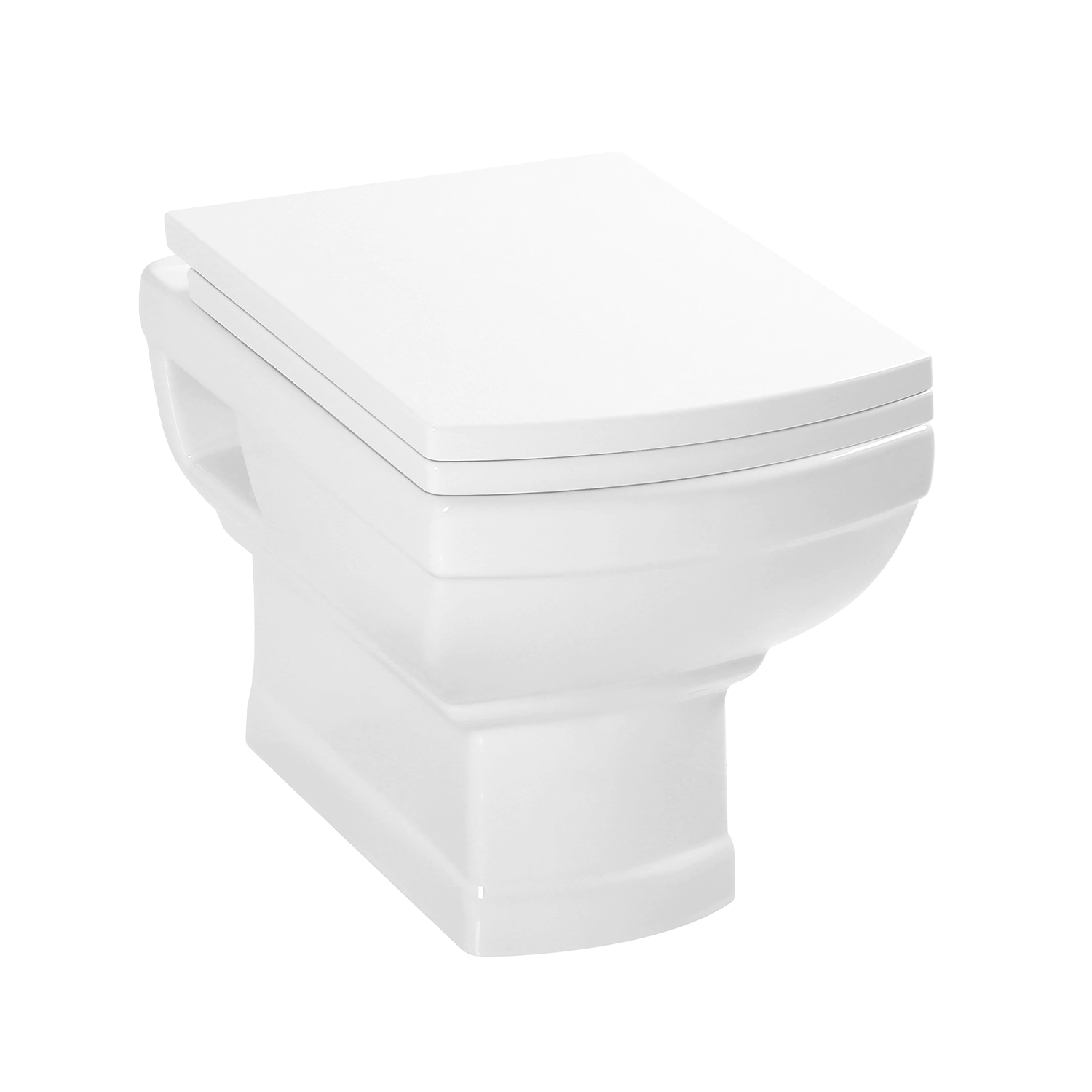 retro design bathroom ceramic wall hung toilet